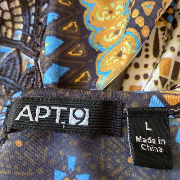 STUNNING APT 9 BEDAZZLED MAXI DRESS, SIZE L SATINY FEEL - Picture 11 of 12